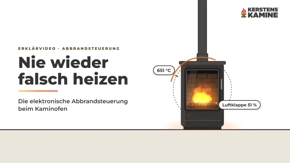 Nie wieder falsch heizen: So arbeitet eine elektronische Abbrandsteuerung